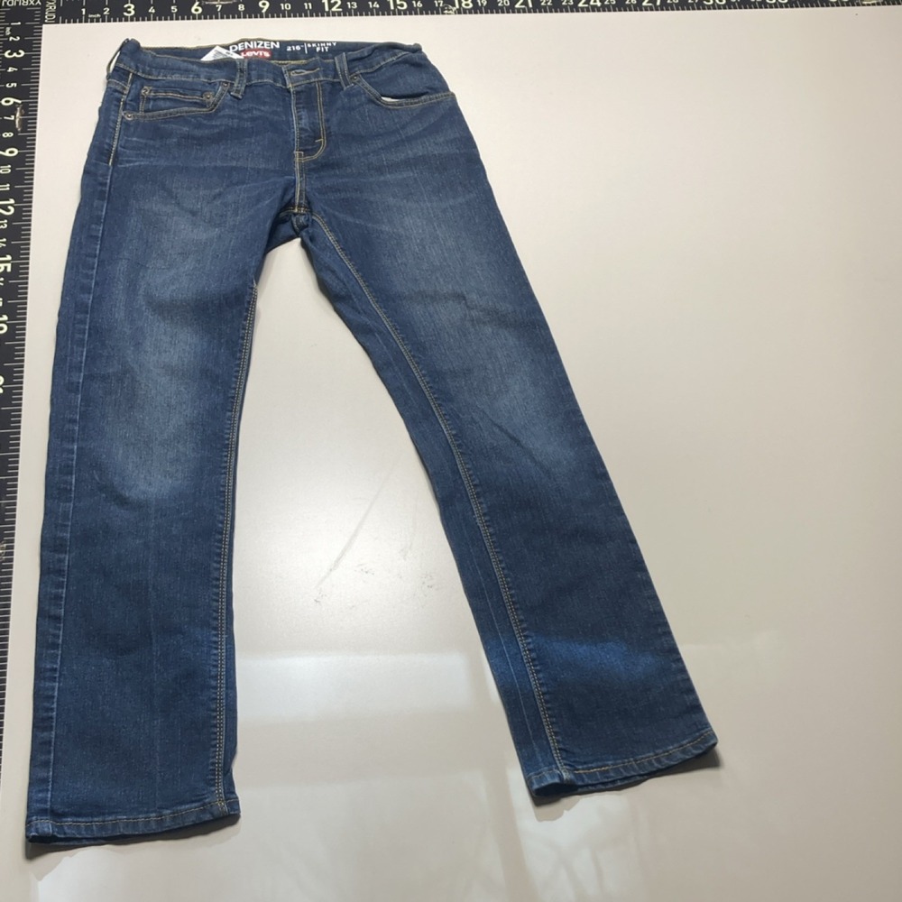 Denizen from Levi's Blue Skinny Stretch Denim Jeans Mid Rise 5-Pocket Size 14